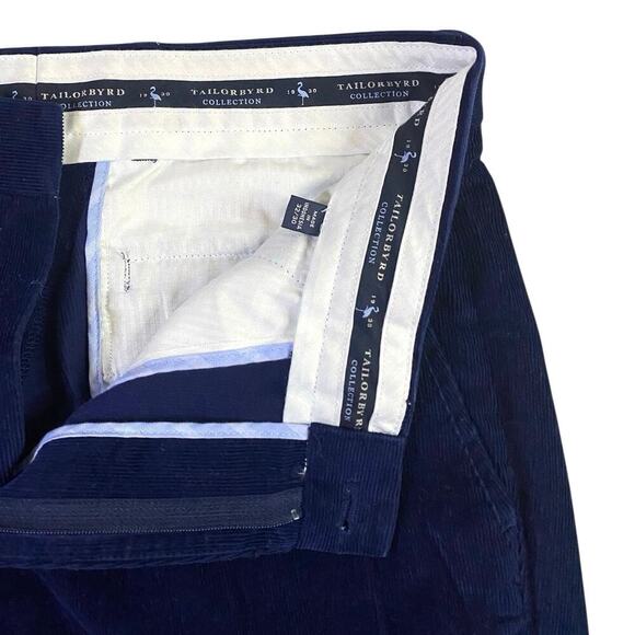 Tailor Byrd Royal Blue Corduroy Pants - 32x30 - Picture 3 of 5